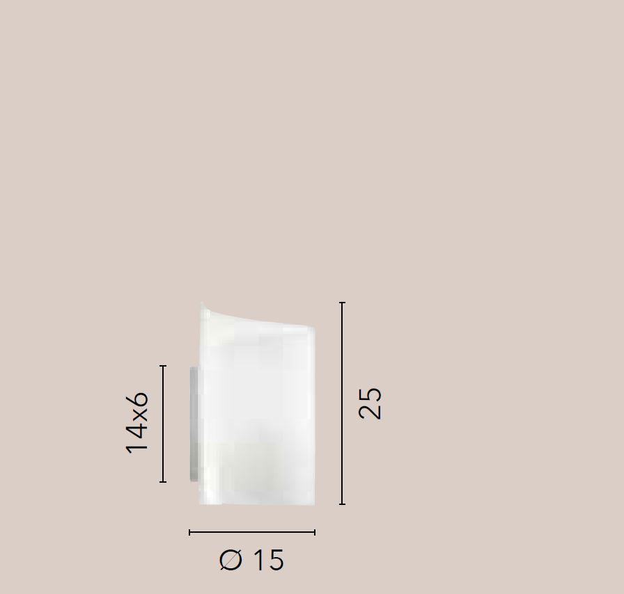 Applique vetro curvo struttura in alluminio bianca 1XE27 non incl. IMAGINE-AP Applique vetro curvo struttura in alluminio bianca 1XE27 non incl. IMAGINE-AP